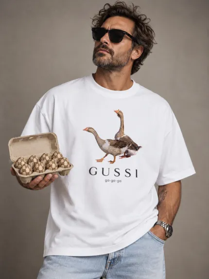 Футболка Gussi white oversize