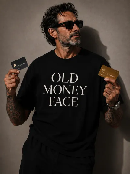 Футболка Old money black oversize