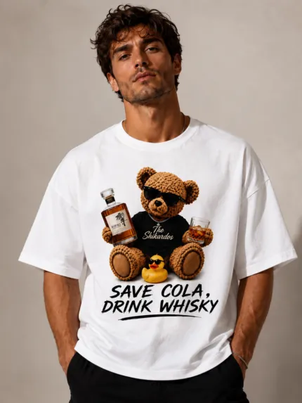Футболка Save Cola белый oversize